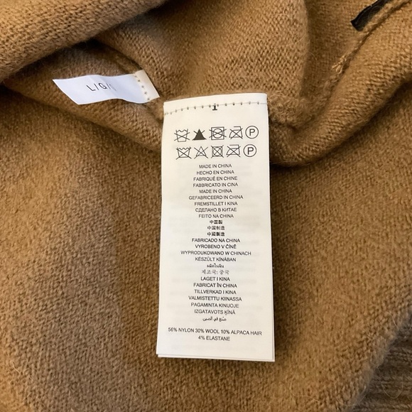 Michael Kors Tan Crewneck Sweater with Striped Pattern - Picture 5 of 7